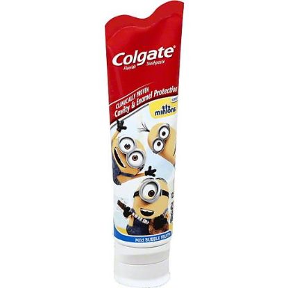 Picture of Colgate Toothpaste Fluoride Mild Bubble Fruit Minions 4.6 Oz