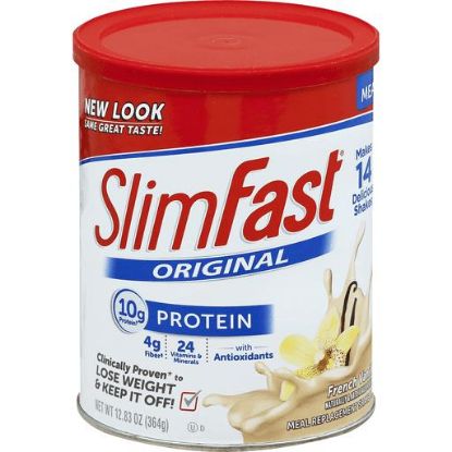 Picture of Slimfast Meal Replacement Shake Mix Original French Vanilla 12.8 Oz