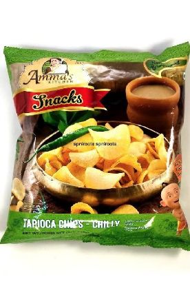 Picture of Amma/'s Kitchen Tapioca Chips Chilly 200 Grams