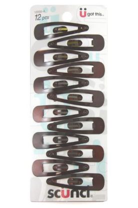 Picture of Scunci Brown Barrettes 1 Pc
