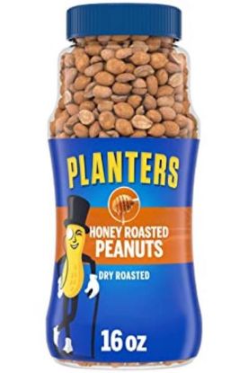 Picture of Planters Honey Roasted Peanuts Dry Roasted 16 Oz