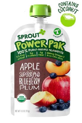 Picture of Sprout Organic Apple With Blended Blueberry Plum 4.22 Oz
