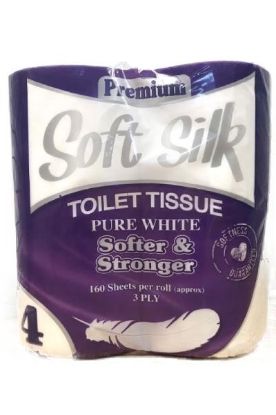 Picture of Soft Silk Premium Toilet Tissue 4 Roll