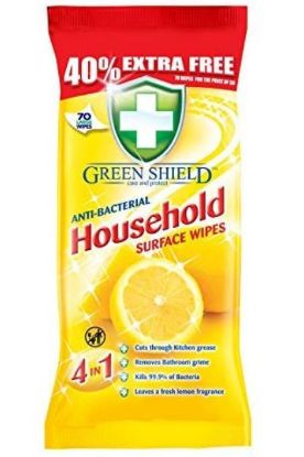 Picture of Greenshield Anti-bacterial House Hold Wipes 70 Pc