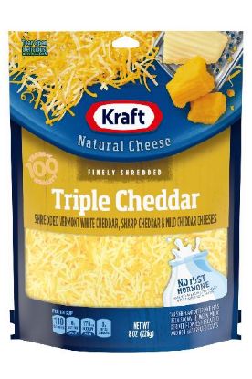 Picture of Kraft Finely Shredded Triple Cheddar 8 Oz