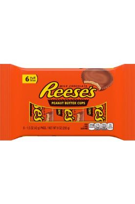 Picture of Reeses Peanut Butter Cups 6 Pk 9 Oz