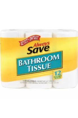 Picture of Always Save Double Roll Bath Tissue 2 Ply 12 Roll