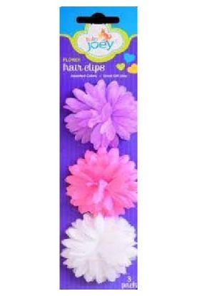 Picture of Baby Joey Flower Hair Clips 3 Pk