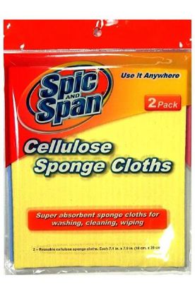 Picture of Spic And Span Cellulose Sponge Cloths 2 Pk