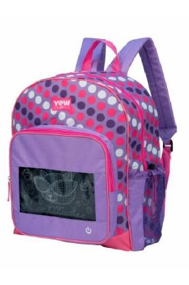 Picture of Yew Stuff Led Purple Cat Youth Back Pack 1 Pc