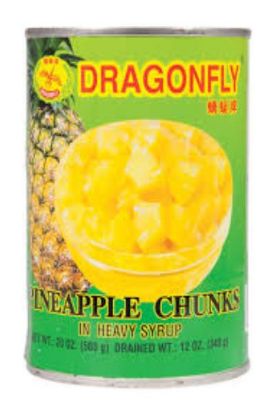 Picture of Dragonfly Pineapple Chunk/Syrup 20 Oz