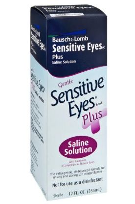Picture of Bausch & Lomb Sensitive Eyes Saline Solution 12 Z