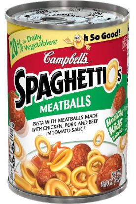 Picture of Campbell/'s Spaghettios With Meat Ball 15.60 Oz