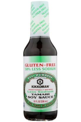 Picture of Kikkoman Less Sodium Tamari Soy Sauce 10 Oz