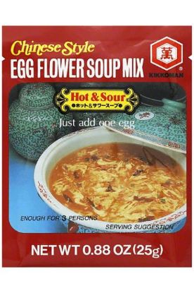 Picture of Kikkoman Chinese Style Egg Flower Soup Mix Hot & Sour 0.88 Oz