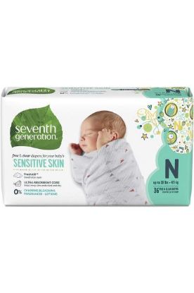 Picture of Seventh Generation New Born Baby Diaper 36 Pc