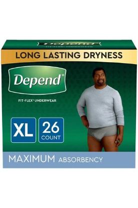 Picture of Depend Max Xl Man Fit Flex Underwear 26 Ct