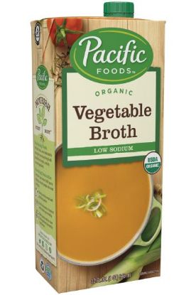 Picture of Pacific Organic Vegetable Broth Low Sodium 32 Oz