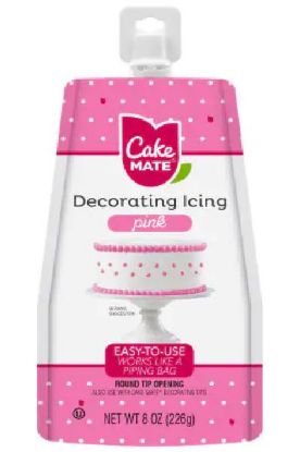 Picture of Cake Mate Decorating Icing Pink 8 Oz