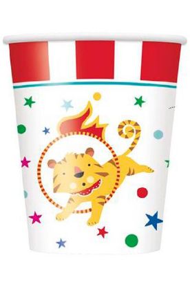 Picture of Unique Circus Disposable Cups 8 Count 9 Oz