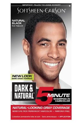 Picture of Dark & Natural Black Hair Color For Men 1 Pc