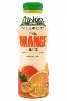 Picture of Tru Juice Orange Juice No Sugar Added 16 Oz