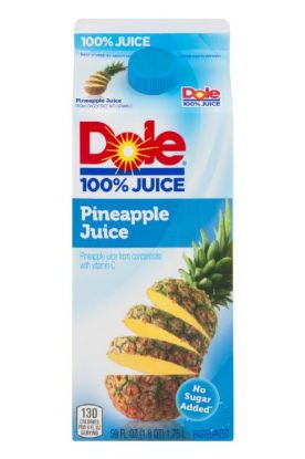 Picture of Dole Pineapple Juice Carton 52 Oz