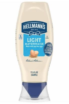 Picture of Hellmanns Light Mayonnaise Made With Cage Free Eggs 11.5 Oz
