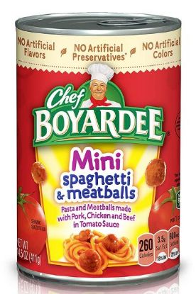 Picture of Chef Boyardee Mini Spaghetti & Meatballs 14.50 Oz