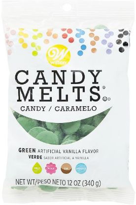 Picture of Wilton Green Candy Melts Vanilla Flavor 12 Oz