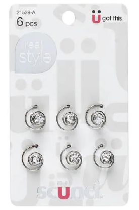 Picture of Scunci Diamond Spin Pins 6 Pc