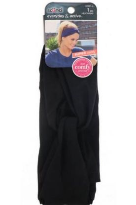 Picture of Scunci Black Turban Headwrap 1 Pc