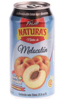 Picture of Naturas Melocoton Peach Fruit Juice 330 Ml