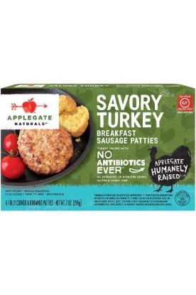 Picture of Applegate Naturals Savory Turkey Breakfast Sausage Pattie 7 Oz
