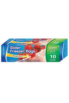Picture of Easy Pack Slider Freezer Re-Sealable Bags 10 Ct