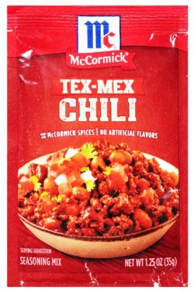 Picture of Mccormick Tex-Mex Chili Seasoning Mix 1.25 Oz