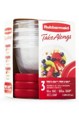 Picture of Rubbermaid Container & Lids Twist & Seal 3 Pk
