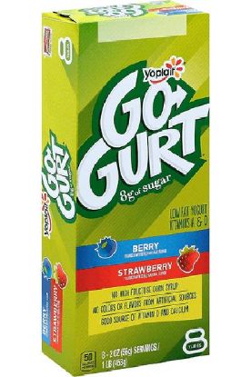Picture of Yoplait Go-Gurt Strawberry Low Fat Yogurt 8 Pk