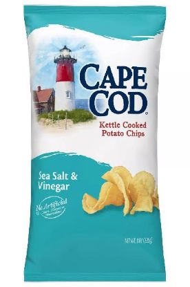 Picture of Cape Cod Kettle Cooked Potato Chips Sea Salt & Vinegar 7.5 Oz