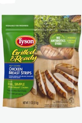 Picture of Tyson Grilled Chicken Breast Strips 22 Oz