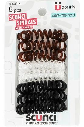 Picture of Scunci Spiral Hair Bands 8pcs 1 Pc