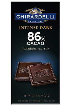 Picture of Ghiradelli Intense Dark 86% Cocoa Dark Chocolate 3 Oz