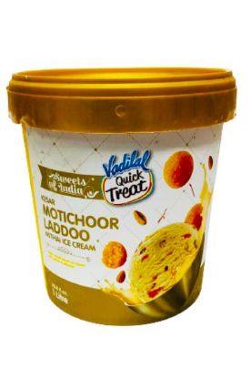 Picture of Vadilal Motichoor Laddoo Mithai Ice Cream 1 Litre