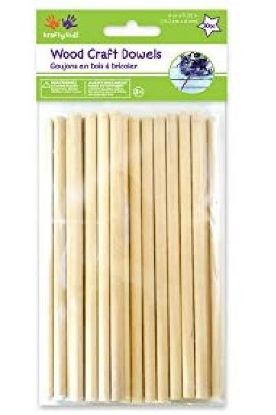 Picture of Craft Wood Dowels 1 Pack