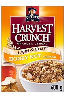 Picture of Quaker Harvest Crunch Light & Crispy Honey Nut Cereal 400 Grams