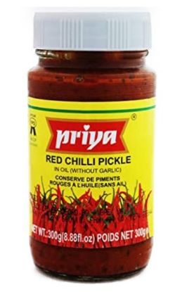 Picture of Priya Red Chilli Pickle With Garlic 300 Grams