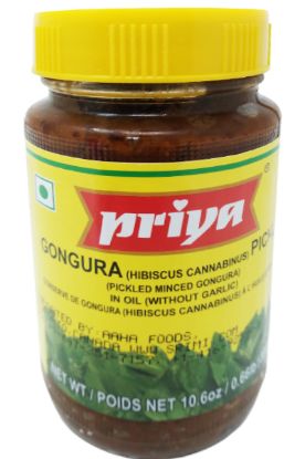 Picture of Priya Gongura Pickle With Garlic 300 Grams