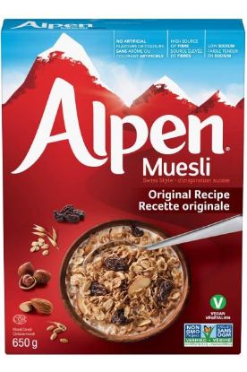 Picture of Alpen Muesli Original Recipe Cereal 650 Grams