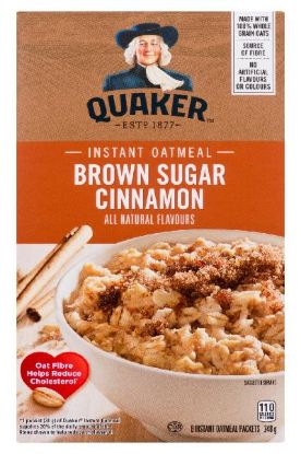 Picture of Quaker Instant Oatmeal Brown Sugar Cinnamon 248 Grams