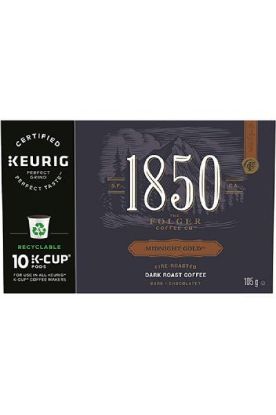 Picture of Folgers 1850 Midnight Gold Dark Roast Coffee K Cup Pods 105 Grams